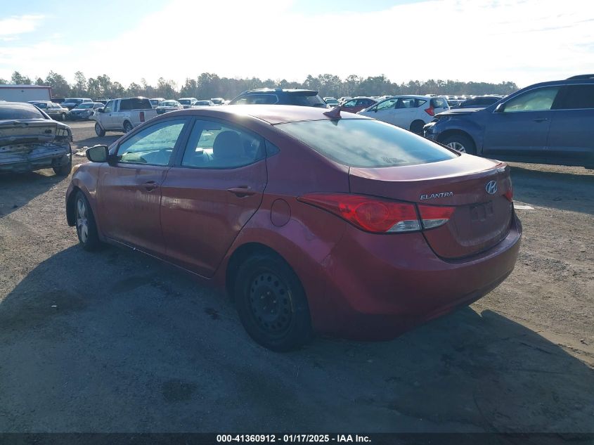 VIN 5NPDH4AE4DH327604 2013 Hyundai Elantra, Gls no.3