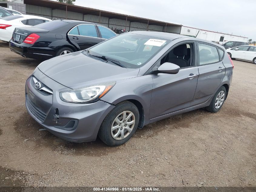 VIN KMHCT5AEXEU176027 2014 Hyundai Accent, GS no.2