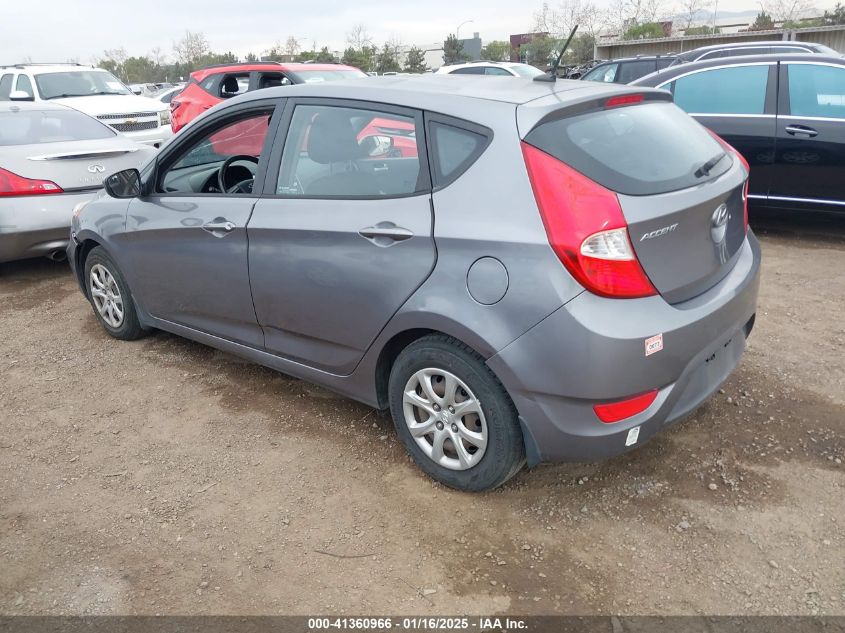 VIN KMHCT5AEXEU176027 2014 Hyundai Accent, GS no.3