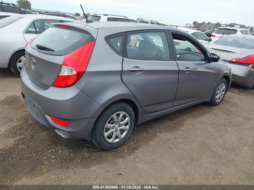 VIN KMHCT5AEXEU176027 2014 Hyundai Accent, GS no.4