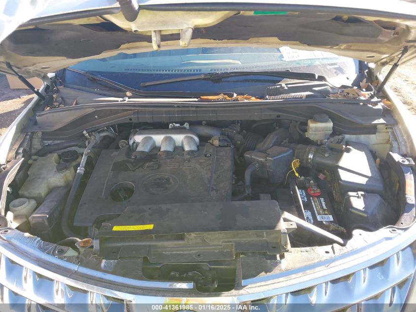 2006 Nissan Murano Sl VIN: JN8AZ08T66W411339 Lot: 41361985