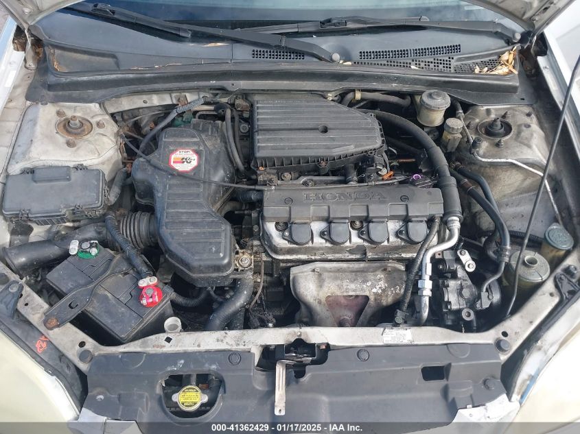 2003 Honda Civic Dx VIN: 1HGEM21243L009861 Lot: 41362429