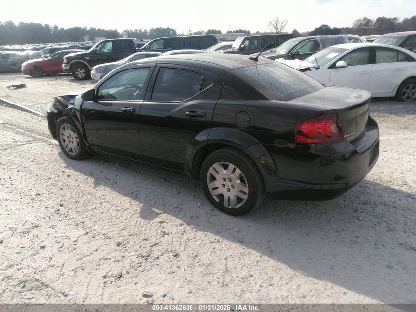 Vin: 1c3cdzab5dn534291, lot: 41853104, dodge avenger se 20133