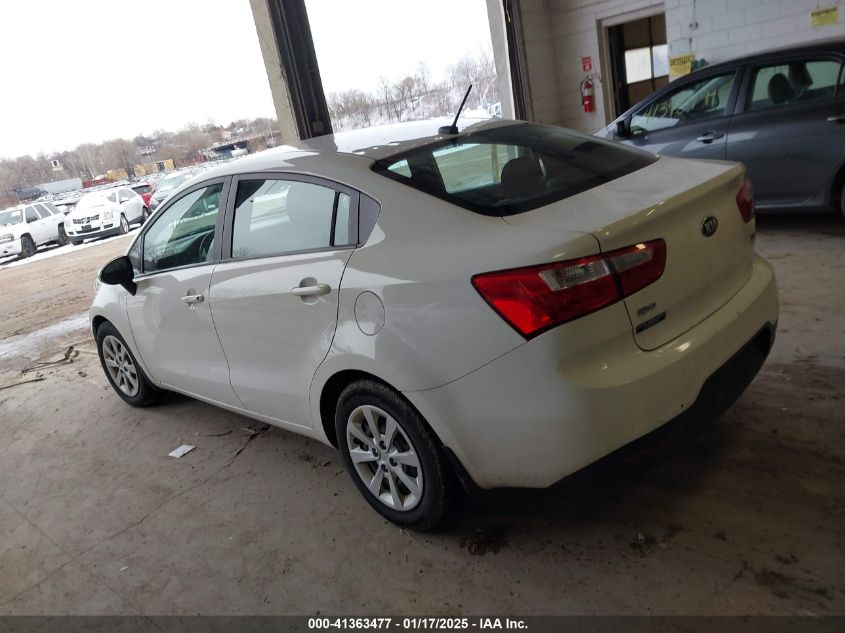 VIN KNADM4A30E6413477 2014 KIA Rio, LX no.3