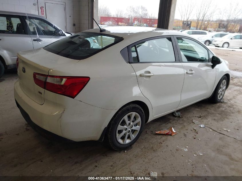 VIN KNADM4A30E6413477 2014 KIA Rio, LX no.4