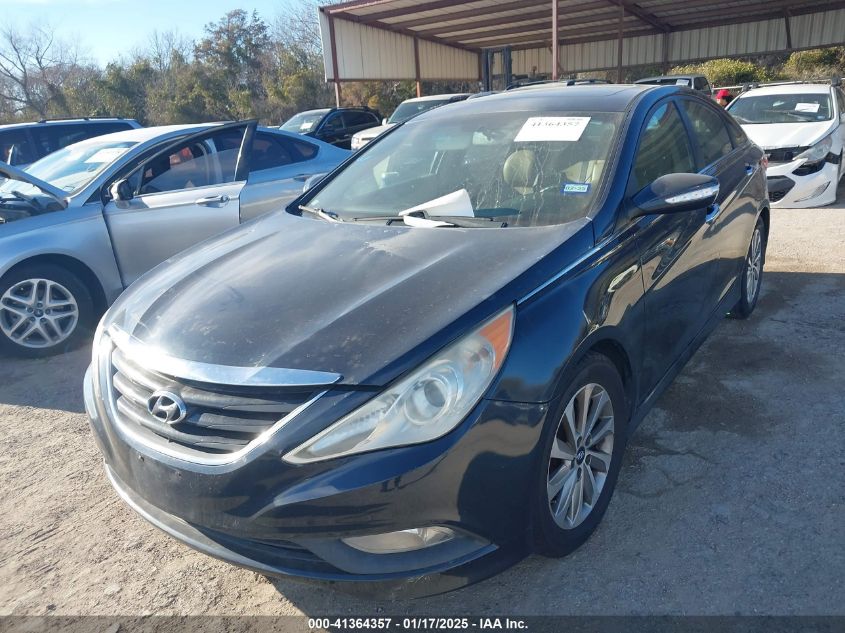 VIN 5NPEC4AB7EH909707 2014 HYUNDAI SONATA no.2