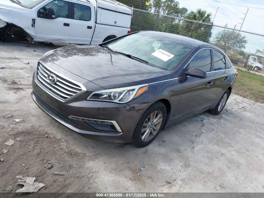 VIN 5NPE24AF6FH227862 2015 Hyundai Sonata, SE no.2