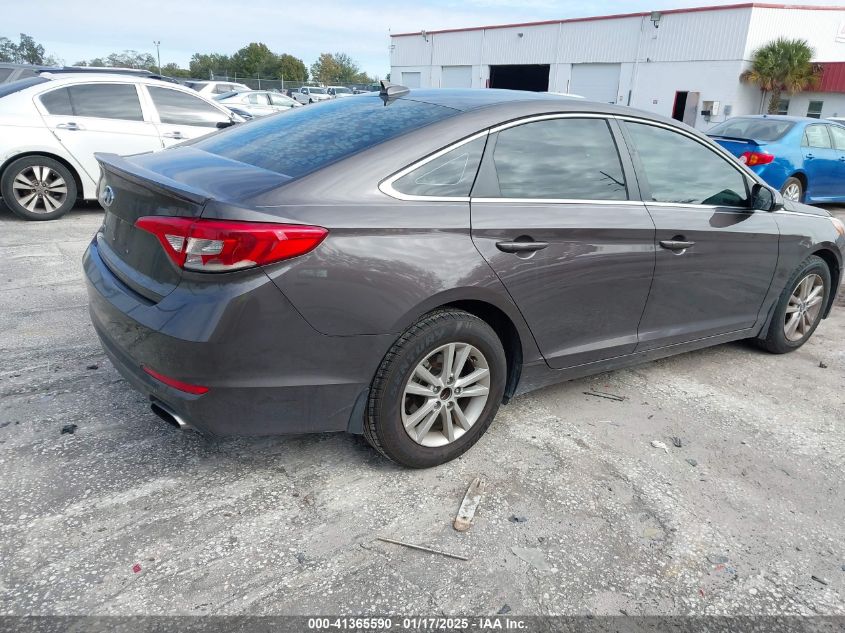 VIN 5NPE24AF6FH227862 2015 Hyundai Sonata, SE no.4