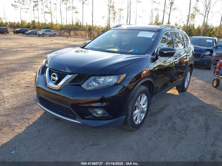 VIN 5N1AT2MTXFC827020 2015 Nissan Rogue, SV no.2