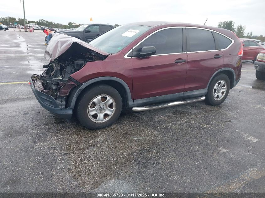 VIN 5J6RM3H31DL034801 2013 Honda CR-V, LX no.2