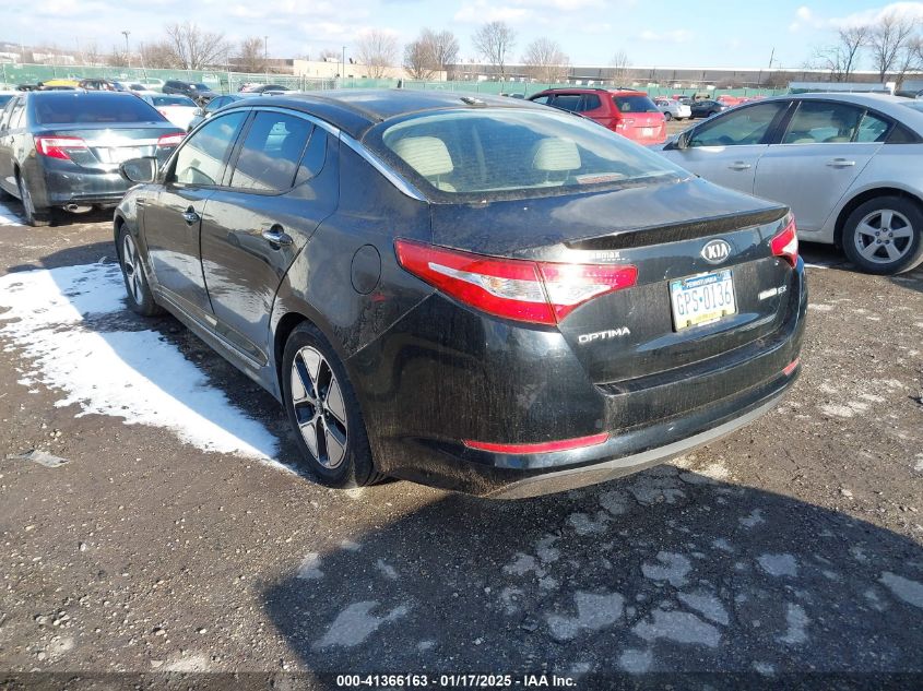 VIN KNAGM4AD8D5045916 2013 KIA Optima, Hybrid EX no.3