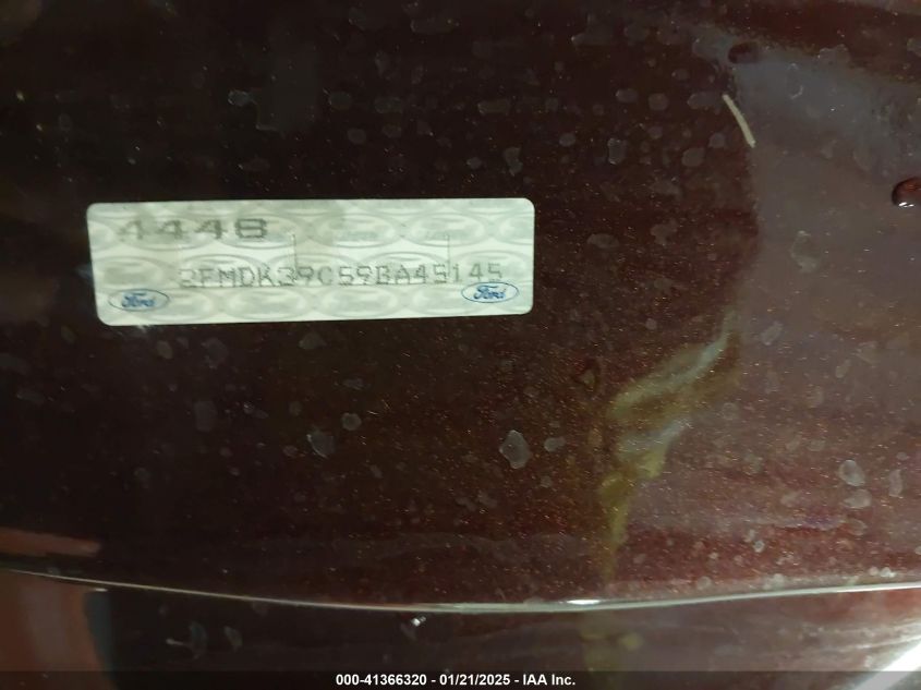 2009 Ford Edge Limited VIN: 2FMDK39C59BA45145 Lot: 41366320