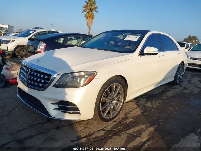 Vin: wddug6gb0ja354755, lot: 41857592, mercedes-benz s 450 4matic 20182