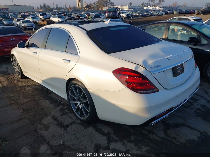 Vin: wddug6gb0ja354755, lot: 41857592, mercedes-benz s 450 4matic 20183