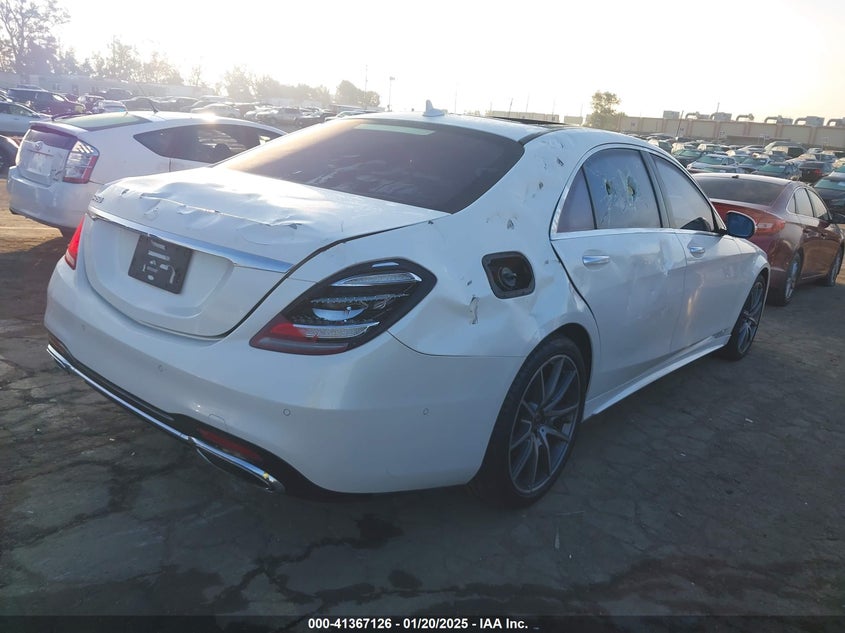 Vin: wddug6gb0ja354755, lot: 41857592, mercedes-benz s 450 4matic 20184