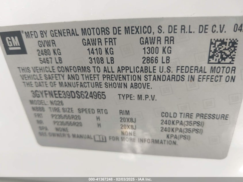 2013 CADILLAC SRX PREMIUM COLLECTION - 3GYFNEE39DS624965