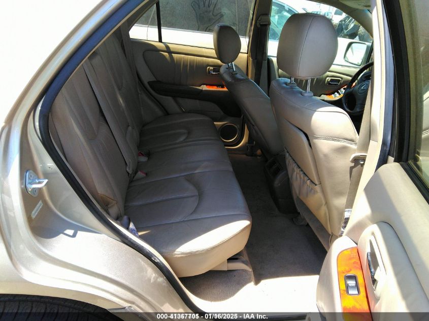 2003 Lexus Rx 300 Base (A4) VIN: JTJHF10U230302451 Lot: 41367705