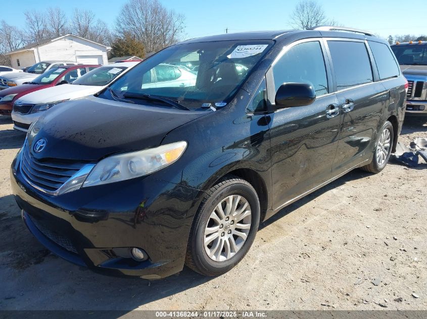 VIN 5TDYK3DCXES462010 2014 Toyota Sienna, Xle/Limited no.2