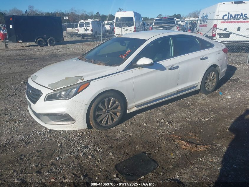 VIN 5NPE34AFXFH076361 2015 Hyundai Sonata, Sport no.2