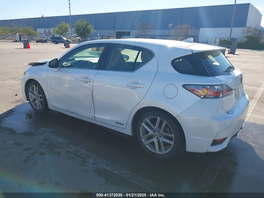 2014 LEXUS CT 200H VIN: JTHKD5BH5E2203604