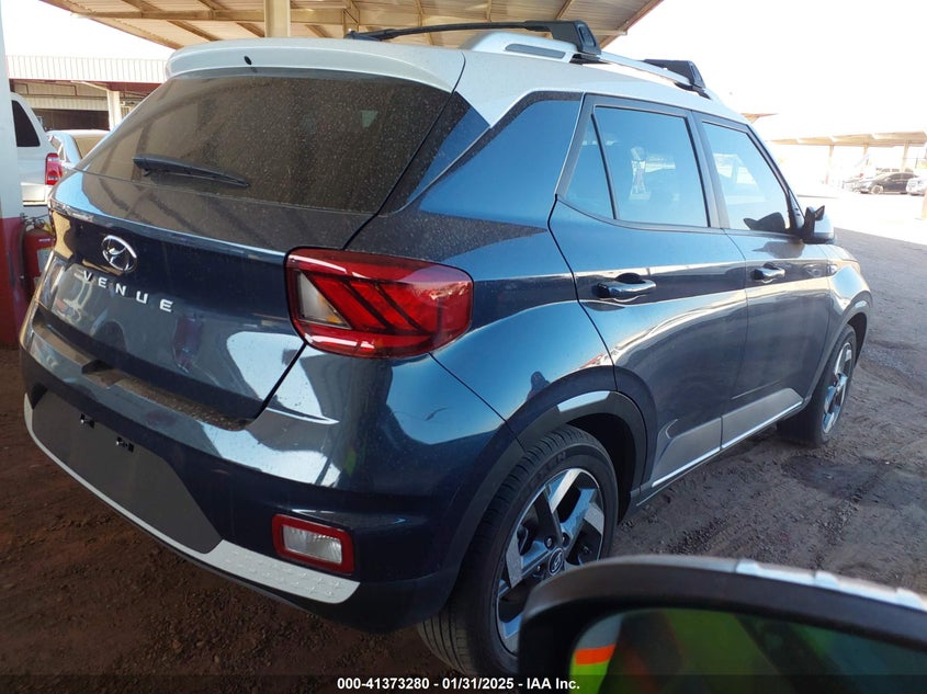Vin: kmhrc8a39ru332753, lot: 41863753, hyundai venue limited 20244