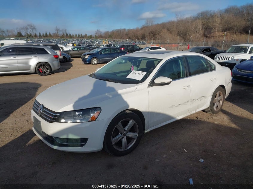 2012 VOLKSWAGEN PASSAT VIN: 1VWBP7A3XCC084978