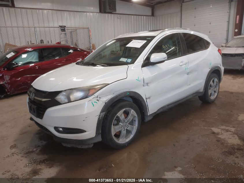 VIN 3CZRU6H74GM735386 2016 Honda HR-V, Ex-L no.2