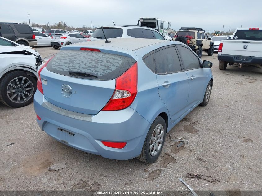 VIN KMHCT5AE1DU122582 2013 Hyundai Accent, GS no.4