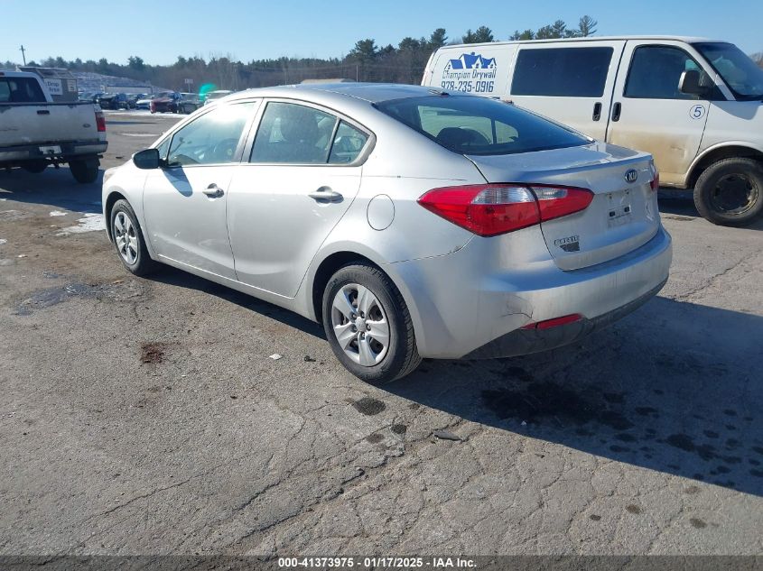 VIN KNAFK4A65E5056831 2014 KIA Forte, LX no.3