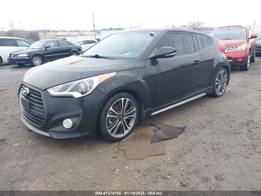 VIN KMHTC6AE6GU248866 2016 Hyundai Veloster, Turbo no.2