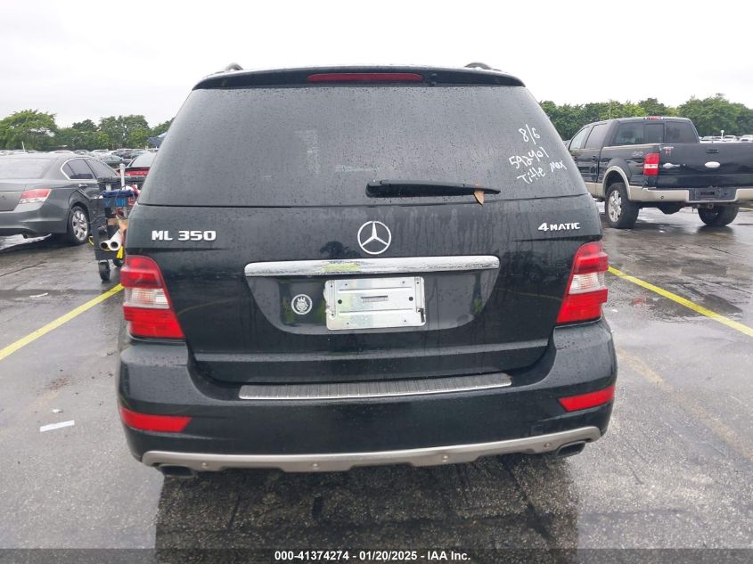 2010 Mercedes-Benz Ml 350 4Matic VIN: 4JGBB8GB5AA592401 Lot: 41374274