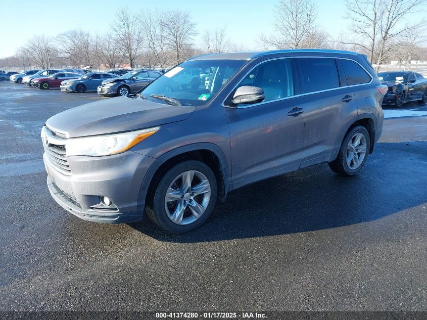 VIN 5TDDKRFH9ES019034 2014 Toyota Highlander, Limit... no.2