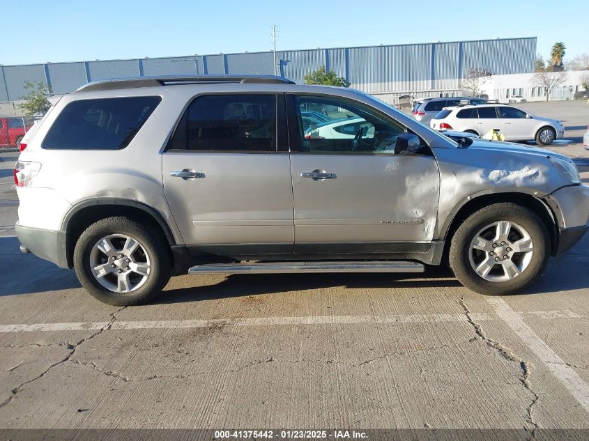 2007 GMC Acadia Sle-1 VIN: 1GKER137X7J108502 Lot: 41375442