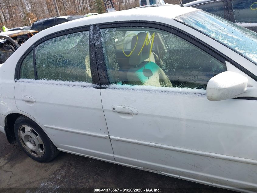 2003 Honda Civic Hybrid VIN: JHMES95643S005985 Lot: 41375567