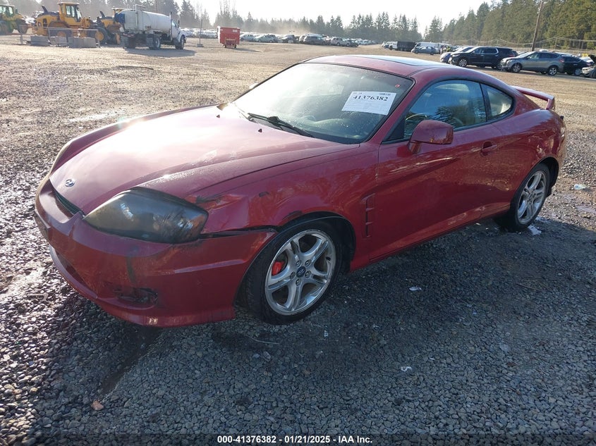 2006 HYUNDAI TIBURON VIN: KMHHN65F86U229351