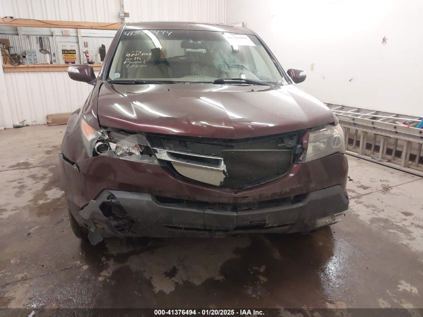 2008 Acura Mdx VIN: 2HNY28298H543616 Lot: 41376494
