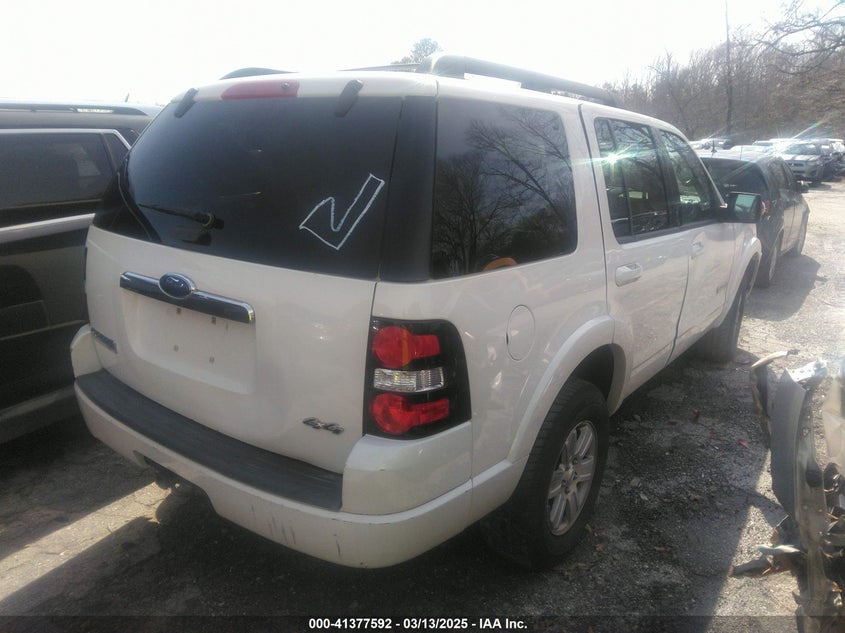 2008 Ford Explorer Xlt white suv gasoline 1FMEU73E08UA62749 photo #4