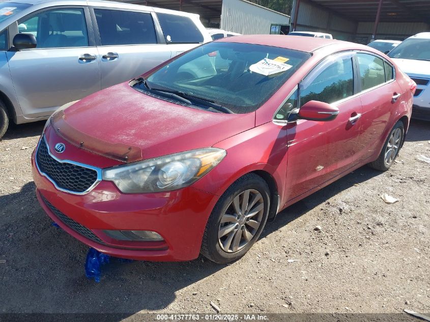 VIN KNAFX4A81E5096259 2014 KIA FORTE no.2