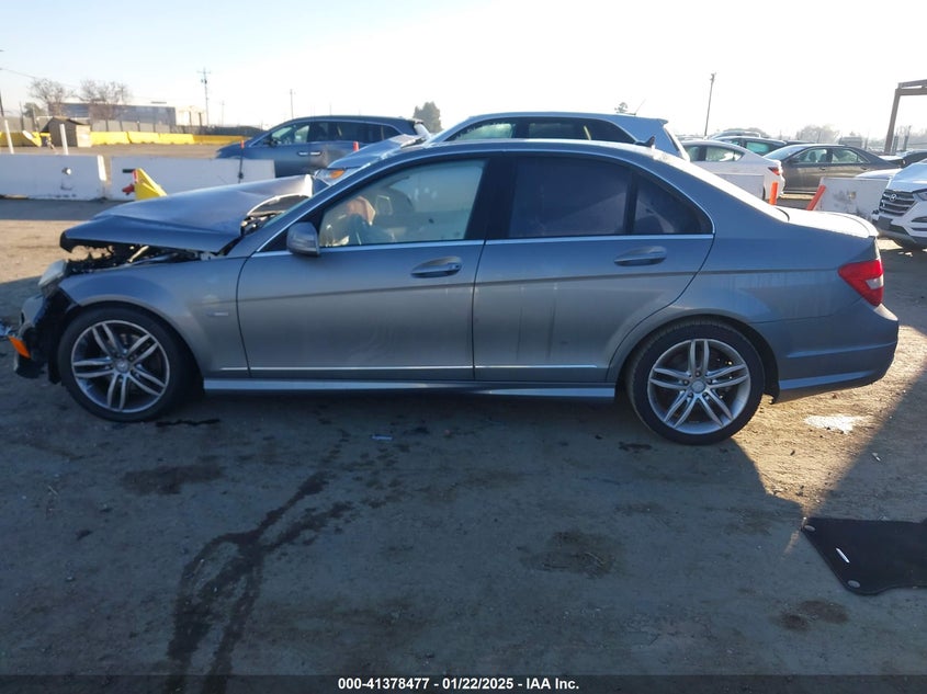 2012 MERCEDES-BENZ C VIN: WDDGF4HB9CR193796