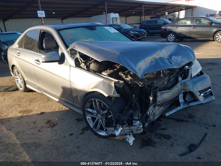 2012 MERCEDES-BENZ C VIN: WDDGF4HB9CR193796