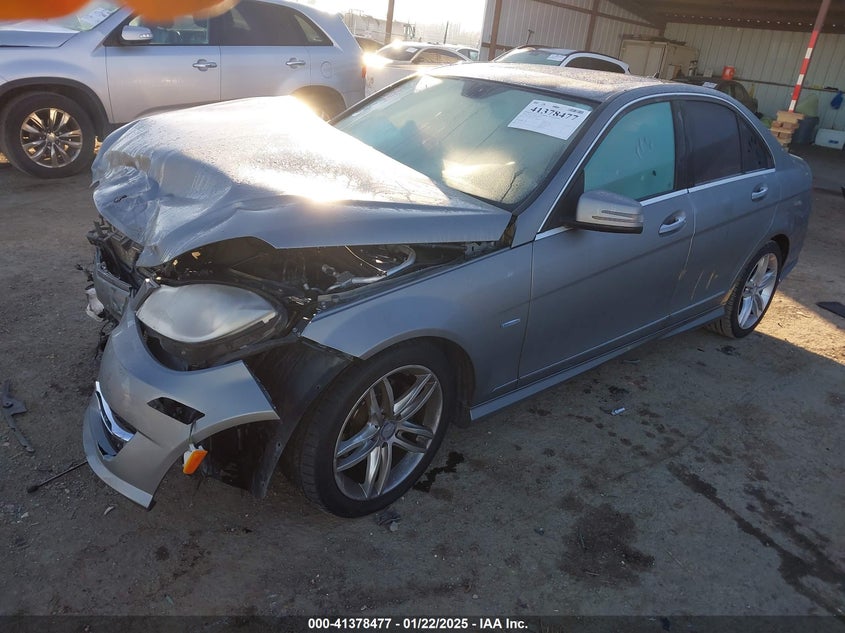 2012 MERCEDES-BENZ C VIN: WDDGF4HB9CR193796