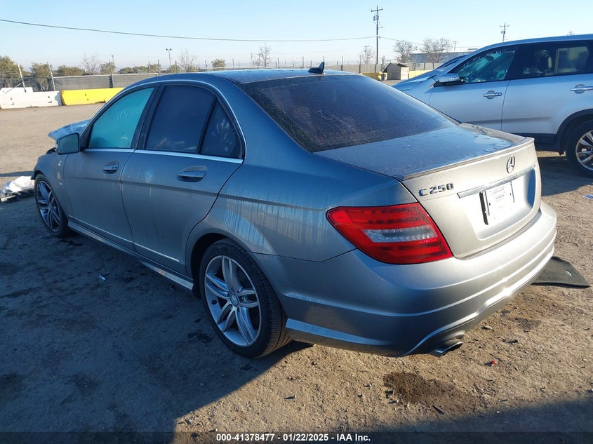 2012 MERCEDES-BENZ C VIN: WDDGF4HB9CR193796