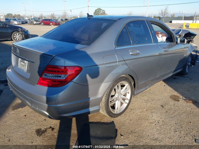 2012 MERCEDES-BENZ C VIN: WDDGF4HB9CR193796