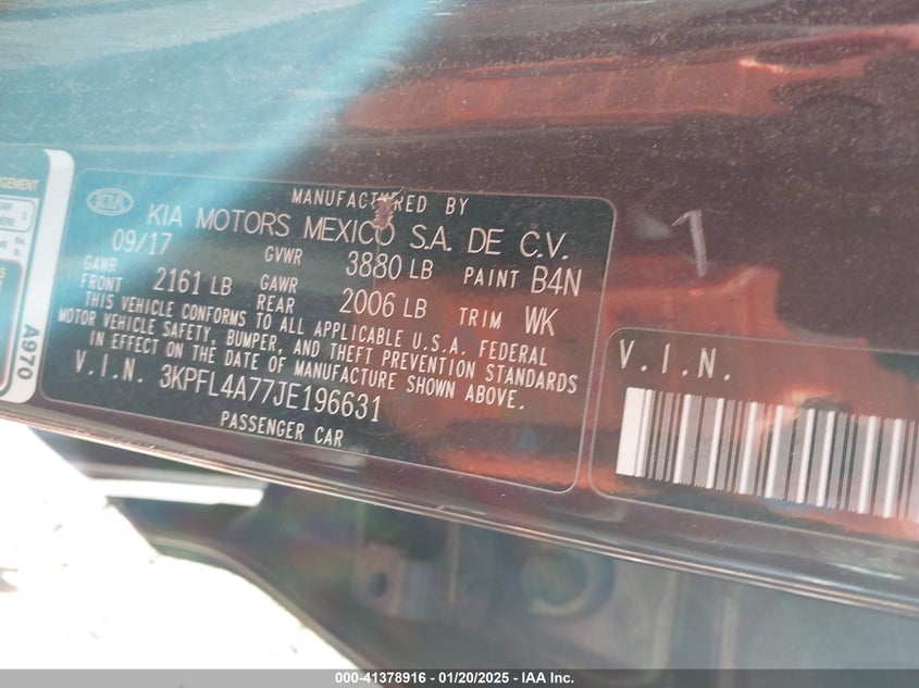 2018 KIA FORTE LX - 3KPFL4A77JE196631