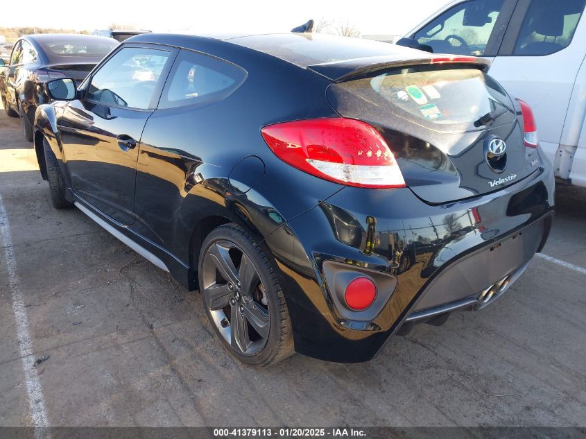 VIN KMHTC6AE7FU221321 2015 Hyundai Veloster, Turbo no.3