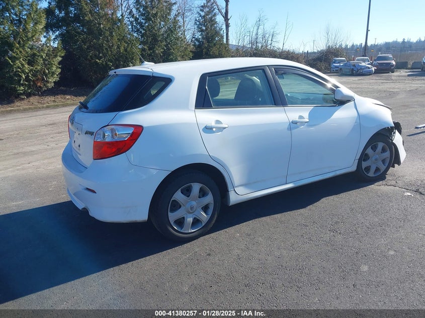 Vin: 2t1ku4ee7ac356185, lot: 41870743, toyota matrix 20104