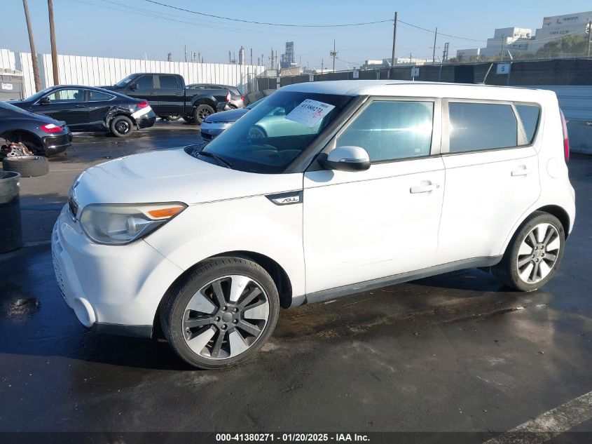 VIN KNDJX3A54E7093910 2014 KIA Soul, ! no.2