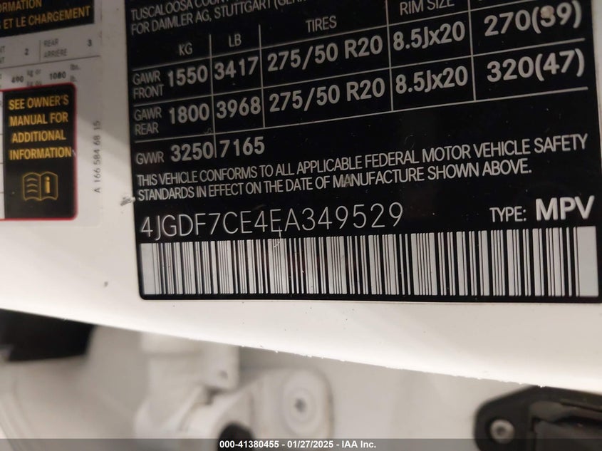 2014 MERCEDES-BENZ GL 450 4MATIC - 4JGDF7CE4EA349529