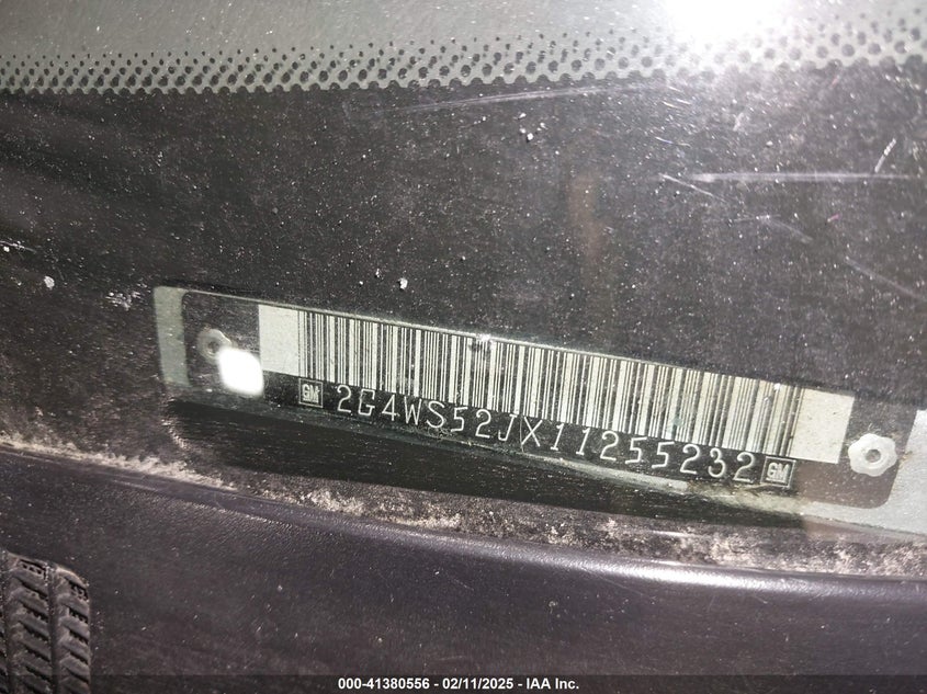 2001 Buick Century Custom VIN: 2G4WS52JX11255232 Lot: 41380556