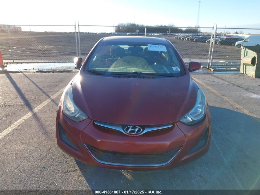 VIN 5NPDH4AE5GH711959 2016 HYUNDAI ELANTRA no.12